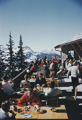 Alpine Mountain Cafe Gathering Wall Art