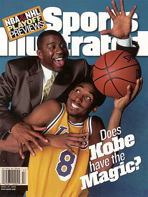 Kobe and Magic on Sports Illustrated Wall Art