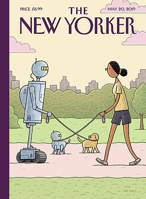 Walking in the Park with Robots Print
