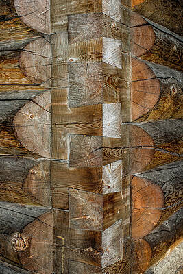 Wall Art featuring the photograph Dovetail Notches by Fred Denner