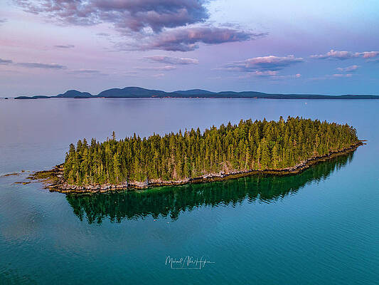 Maine Photograph - Dram Island by Veterans Aerial Media LLC