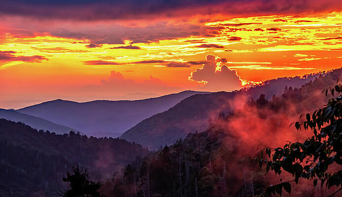 Sunset Photograph - Drama At Day's End by Marcy Wielfaert