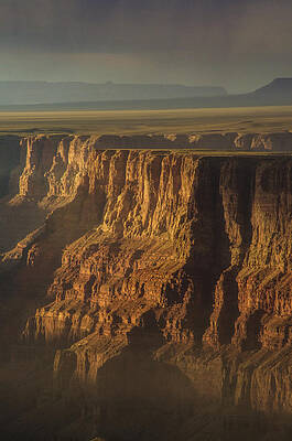 Colorado Photograph - Dramatic South Rim Light by Douglas Wielfaert