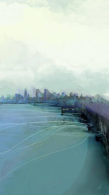 Sky Digital Art - Dreaming Of Runyonland by Gina Harrison