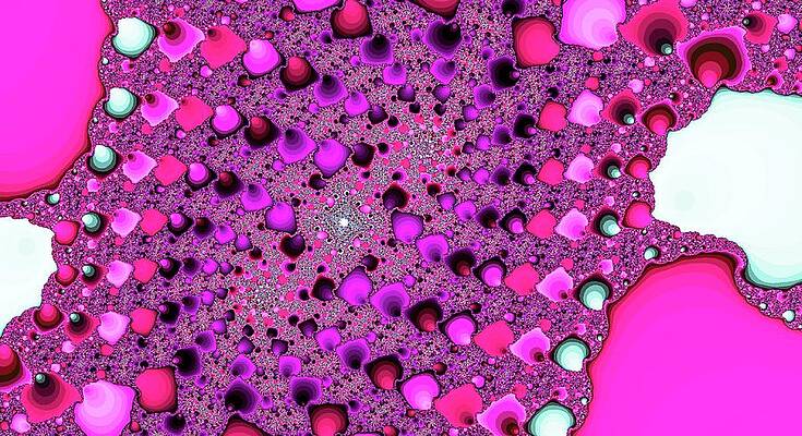 Textured Wall Art featuring the digital art Dueling Spirals Gold Pink by Don Northup