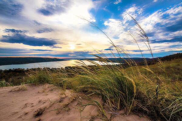 Lake Wall Art featuring the photograph Dune Climb Vista by Owen Weber