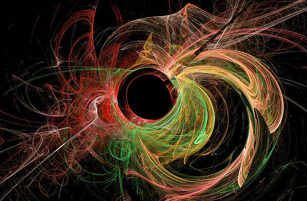 Dynamic Digital Art - Dynamic Universe Abstract Art Blue Earthy by Don Northup