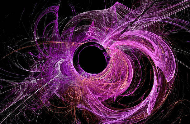 Dynamic Digital Art - Dynamic Universe Abstract Art Magenta by Don Northup