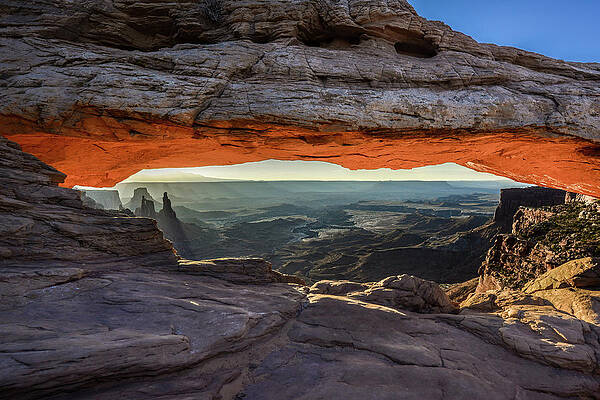 Wall Art featuring the photograph Early Morning At Mesa Arch by Lloyd Gillies