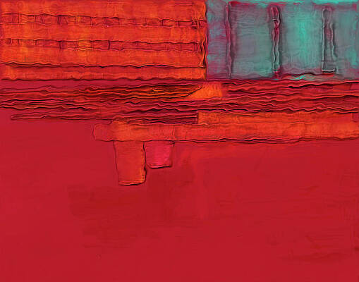 Wall Art featuring the digital art Earth Flag by Marina Flournoy