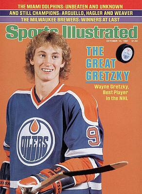 Wayne Gretzky on Sports Illustrated Cover Photograph
