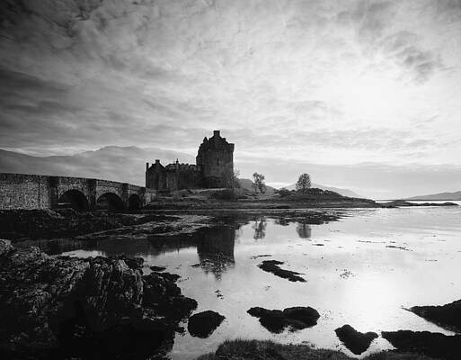 British Wall Art featuring the digital art Eilean Donan Castle, Scotland by Giovanni Simeone