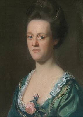 John Singleton Copley Painting - Elizabeth Green by John Singleton Copley