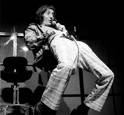 Comedian in Plaid Trousers Performance Wall Art