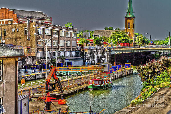 Architecture Wall Art featuring the photograph Erie Canal At Lockport by William Norton