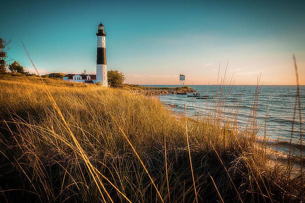 Lake Wall Art featuring the photograph Evening At Big Sable Lighthouse by Owen Weber