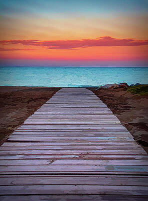 Spring Photograph - Evening Colors Of Torremolinos by Marcy Wielfaert