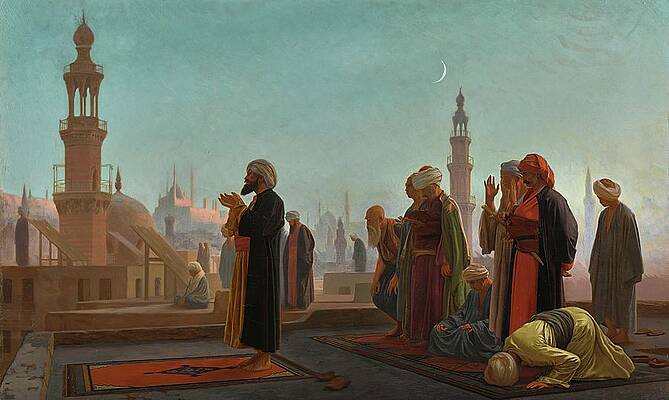 Jean Leon Gerome Painting - Evening Prayer, Cairo by Jean-Leon Gerome