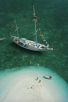 Sailboat by a Sandy Shore Wall Art