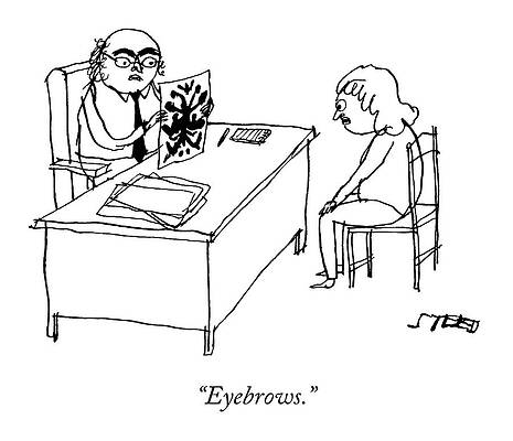 Patient Drawing - Eyebrows by Edward Steed