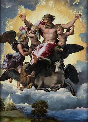 Ezekiel's Celestial Vision Wall Art