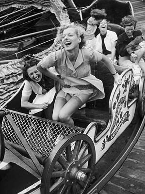 Joyful Ride on Roller Coaster Wall Art