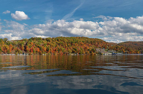 Fall Wall Art featuring the photograph Fall Colors On Cheat Lake In Morgantown West Virginia by Steven Heap