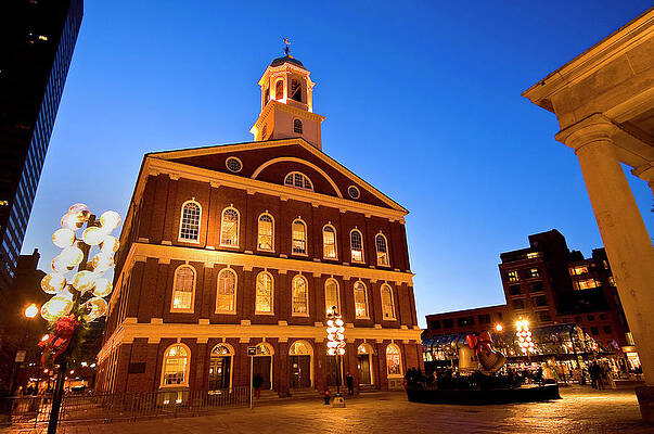 Boston Digital Art - Faneuil Hall, Boston, Massachusetts by G. Cam