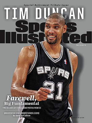 Tim Duncan Retirement Tribute Photograph