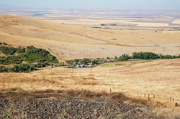 Farm Photograph - Farm In The Hills by Tom Cochran
