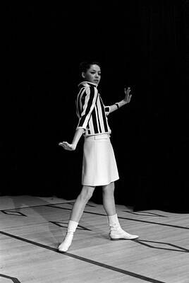 Wall Art featuring the photograph Fashion Mini Dress Courreges In France by Reporters Associes