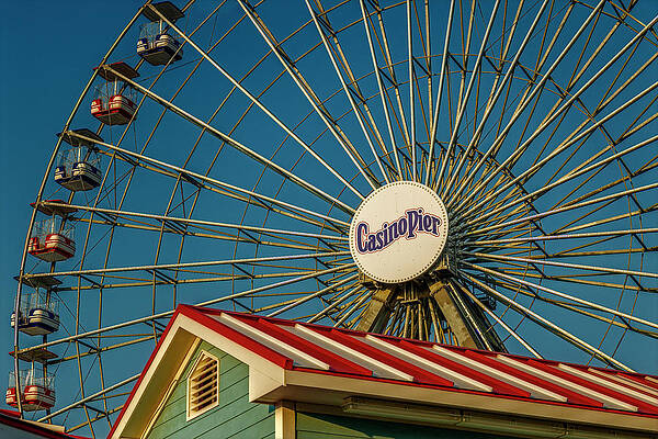 Ferris Wheel Seaside Boardwalk Print