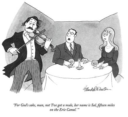 Setting Drawing - Fifteen Miles On The Erie Canal by JB Handelsman