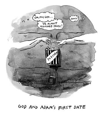 God and Adam's First Date Wall Art