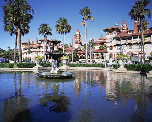 Florida Wall Art featuring the digital art Flagler College In St Augustine by Guido Cozzi
