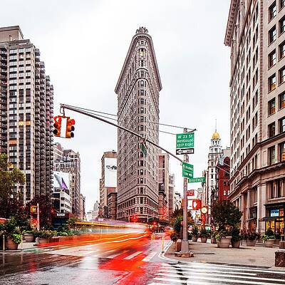 Destination Wall Art featuring the digital art Flatiron Bldg, Nyc by Antonino Bartuccio