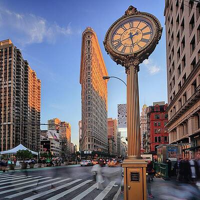 Sunset Digital Art - Flatiron District, Nyc by Riccardo Spila