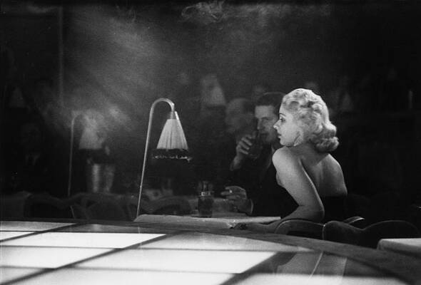 Woman in a Noir Cabaret Scene Wall Art