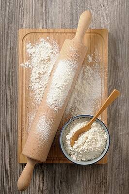Flour With A Rolling Pin Print