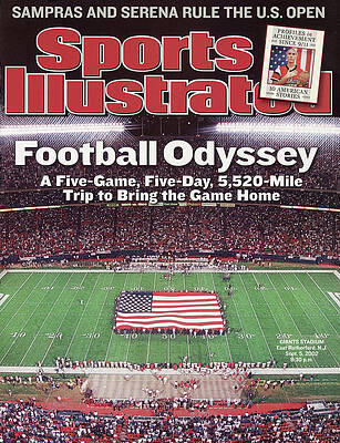 San Francisco Giants Photograph - Football Odyssey A Five-game, Five-day, 5,520-mile Trip To Sports Illustrated Cover by Sports Illustrated