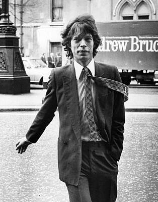 Wall Art featuring the photograph Formal Mick Jagger by Frank Tewkesbury