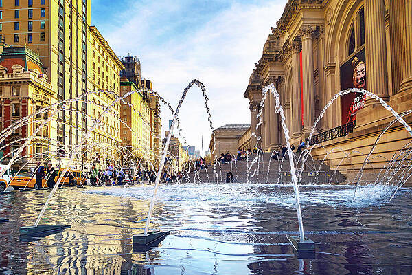 Fountain at The Met, NYC Wall Art