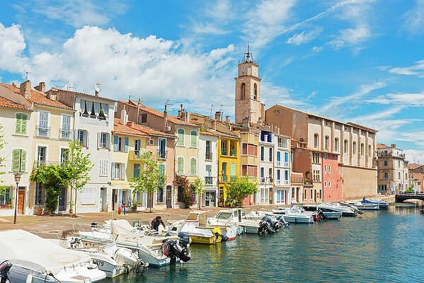 Wall Art featuring the digital art France, Provence-alpes-cote D'azur, Martigues by Jordan Banks