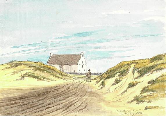 Martinus Rorbye Painting - Frederikshavns Gamle Kirke by Martinus Rorbye