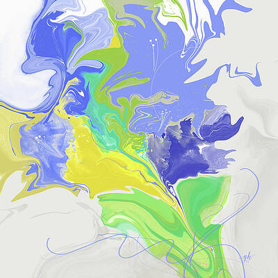 Whimsical Digital Art - French Bouquet by Gina Harrison