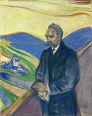 Friedrich Nietzsche by Edvard Munch Wall Art