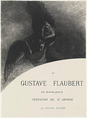 Monochrome Wall Art featuring the drawing Frontispiece by Odilon Redon