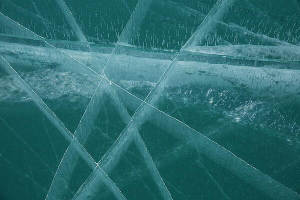 Freeze Wall Art featuring the digital art Frozen Lake by Christof Sonderegger