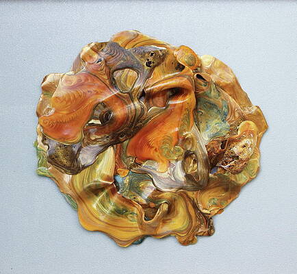 Textured Wall Art featuring the painting Fusion 3 by Madeleine Arnett