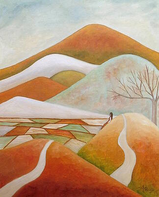 Landscape Painting - Gaining Perspective by Angeles M Pomata